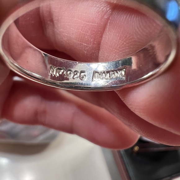 Sterling Silver Band Ring NF 925 - Picture 3 of 5